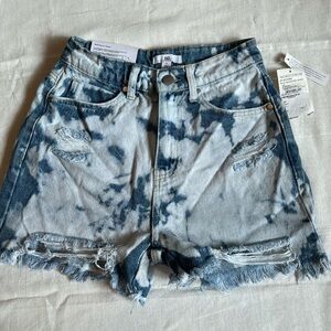 BP. Bleached Ripped Denim Short